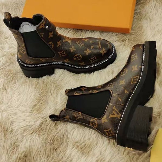 New Women Luxury Print Winter Boot