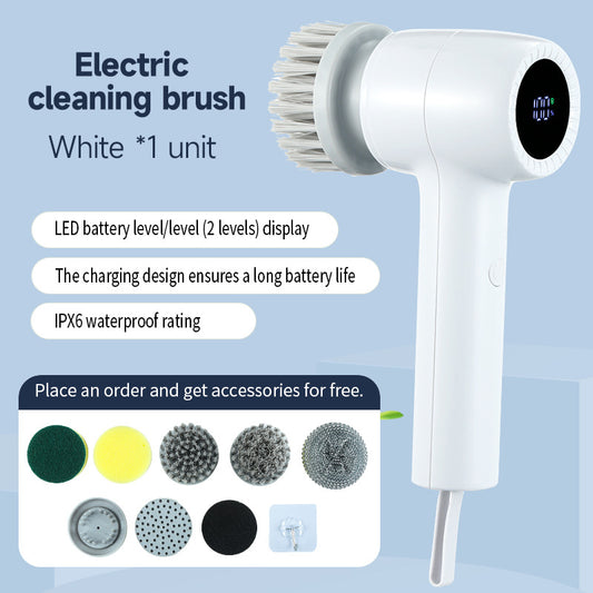 Multifunctional Electric Cleaning Brush - Wireless Portable Home Cleaning Tool for the Lazy