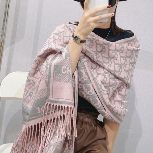 Fashion thick fringed shawl PD1023080130