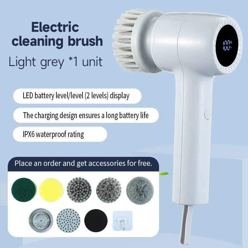 Multifunctional Electric Cleaning Brush - Wireless Portable Home Cleaning Tool for the Lazy