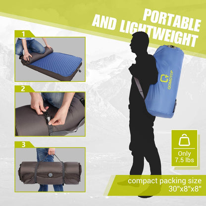 80”×28” Self-Inflating Sleeping Pad QTSID1
