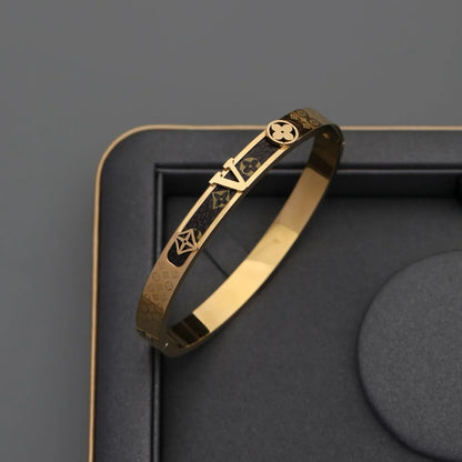 Bracelet Titanium Steel Women's Light Luxury Old Flower Bracelet 1024050903