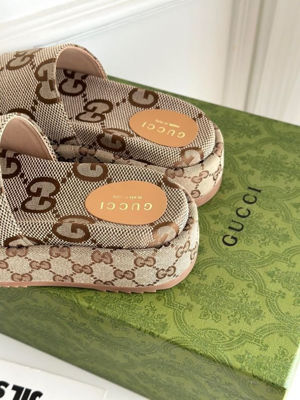 New Women's Straw Platform Slippers 1024041826