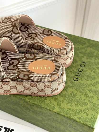 New Women's Straw Platform Slippers 1024041826
