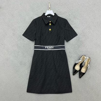 New Presbywork Stitching Waist Dress 1024031510