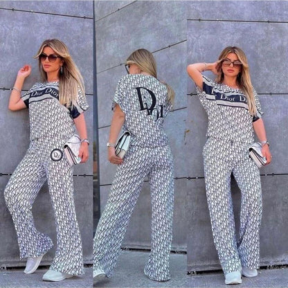 New D logo women's casual suit