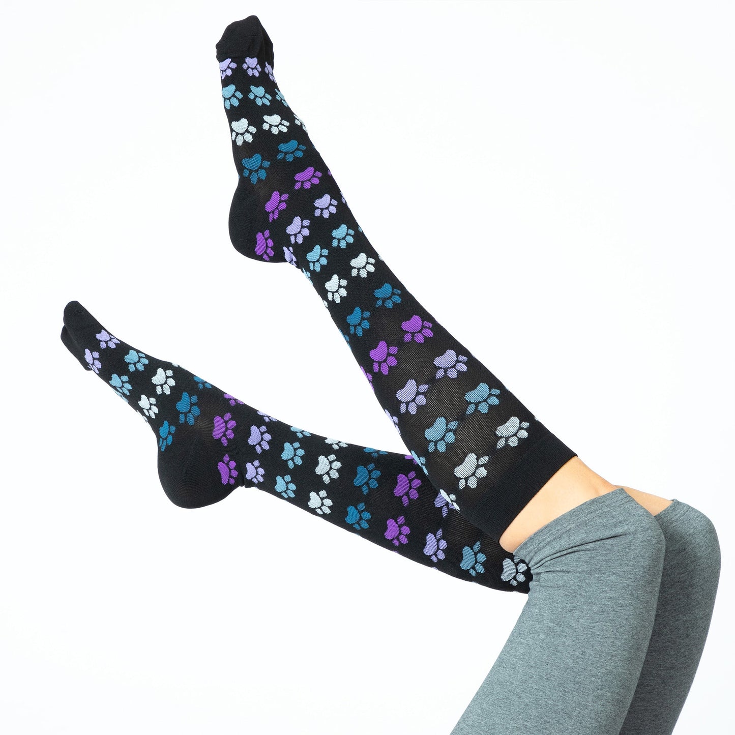 Paw Print Compression Socks