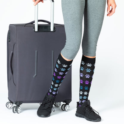 Paw Print Compression Socks