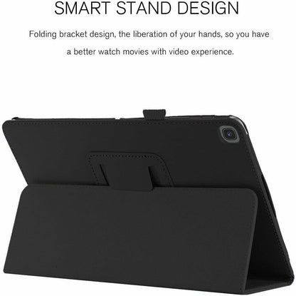 2022 Galaxy Tab A8 10.5” Inch 32 GB Wi-Fi Android 11 Touchscreen International Tablet Bundle – MDTec Hard Back Tri-Fold Stand Cover Case and 64GB microSD Card [Gray]