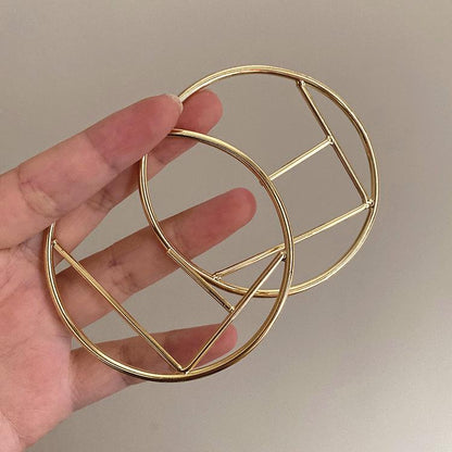 Personality Big Circle Letter Earrings 1024041833