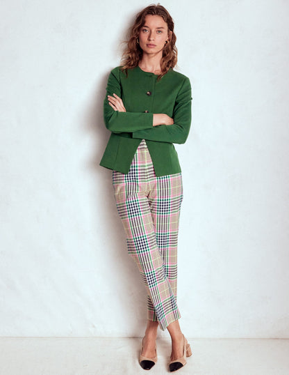 Hampstead Ponte Twill Blazer-Hunter Green