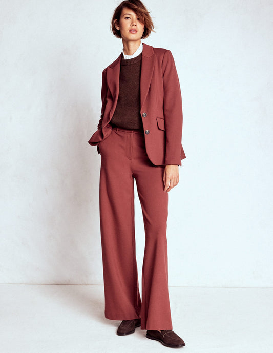 Marylebone Ponte Blazer-Chestnut