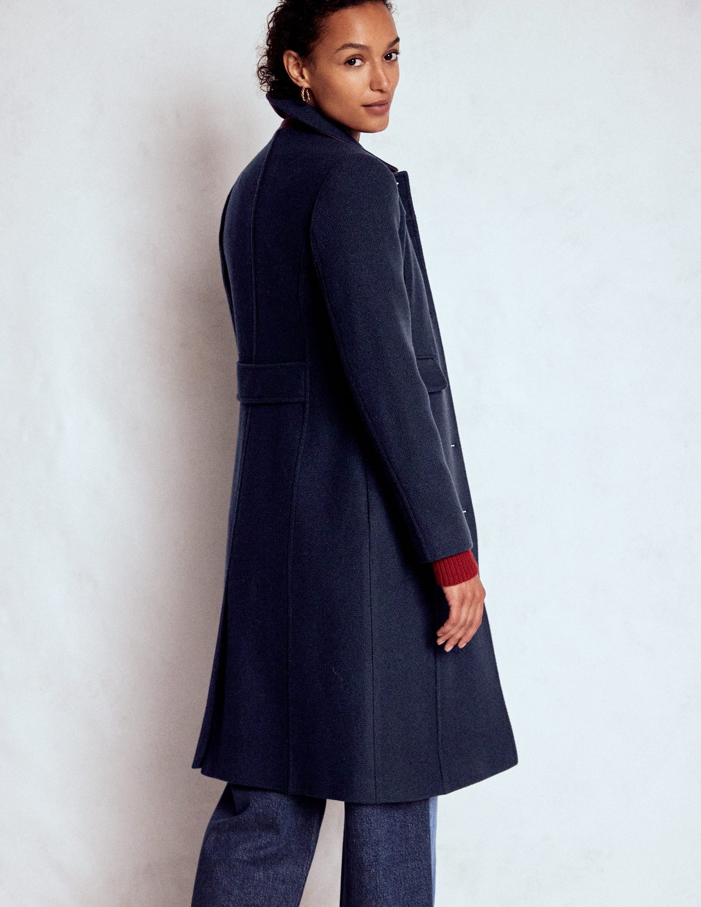 St Albans Coat-Navy