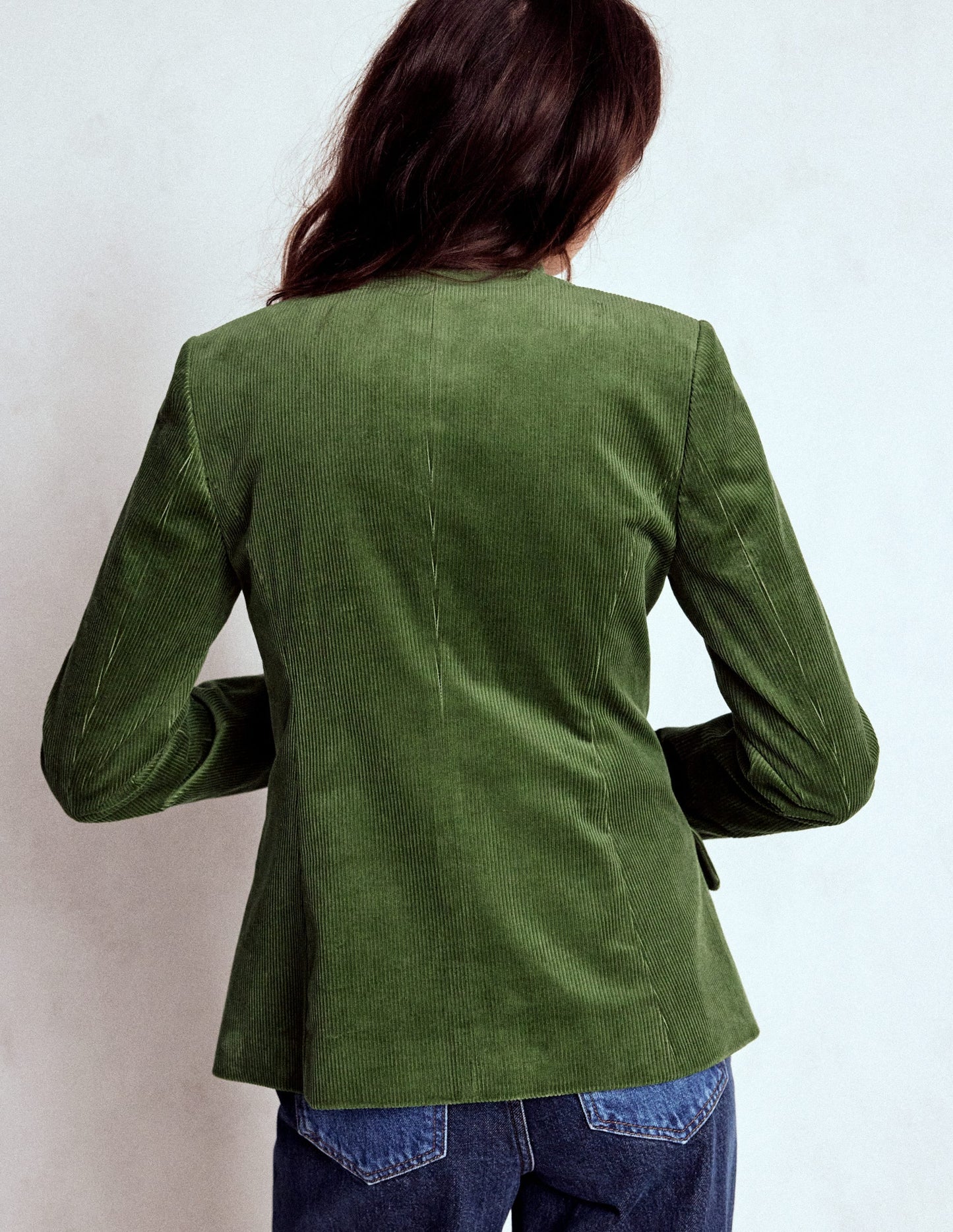 Military Cord Jacket-Fern