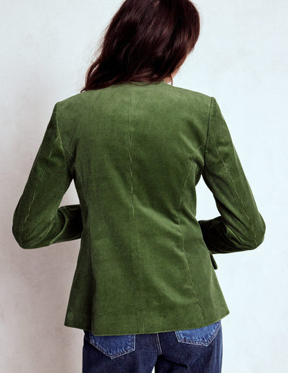 Military Cord Jacket-Fern