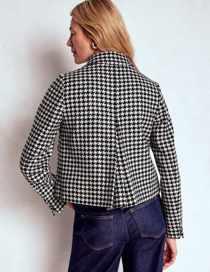 Knightsbridge Wool Jacket-Black Dogstooth