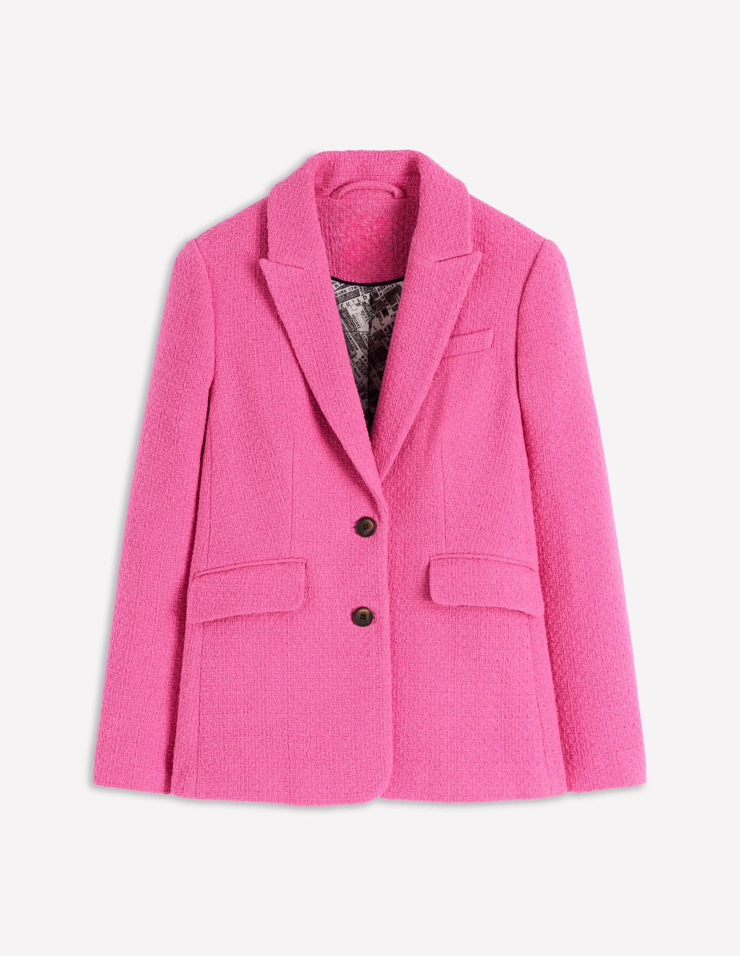 Stamford Texture Blazer-Pink Peony