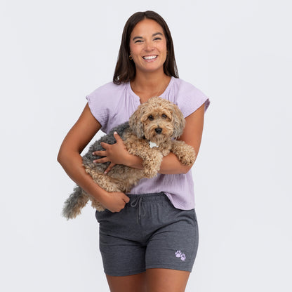 Purple Paw Women's Casual Shorts