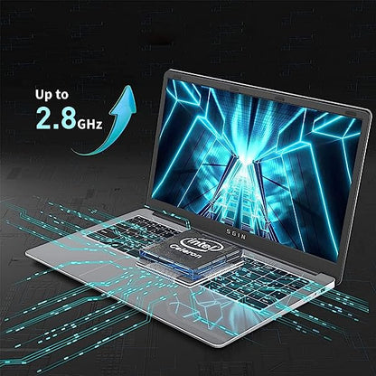 Btrwo™ 🔥 Laptop 15.6 Inch 4GB DDR4 128GB SSD, Windows 11