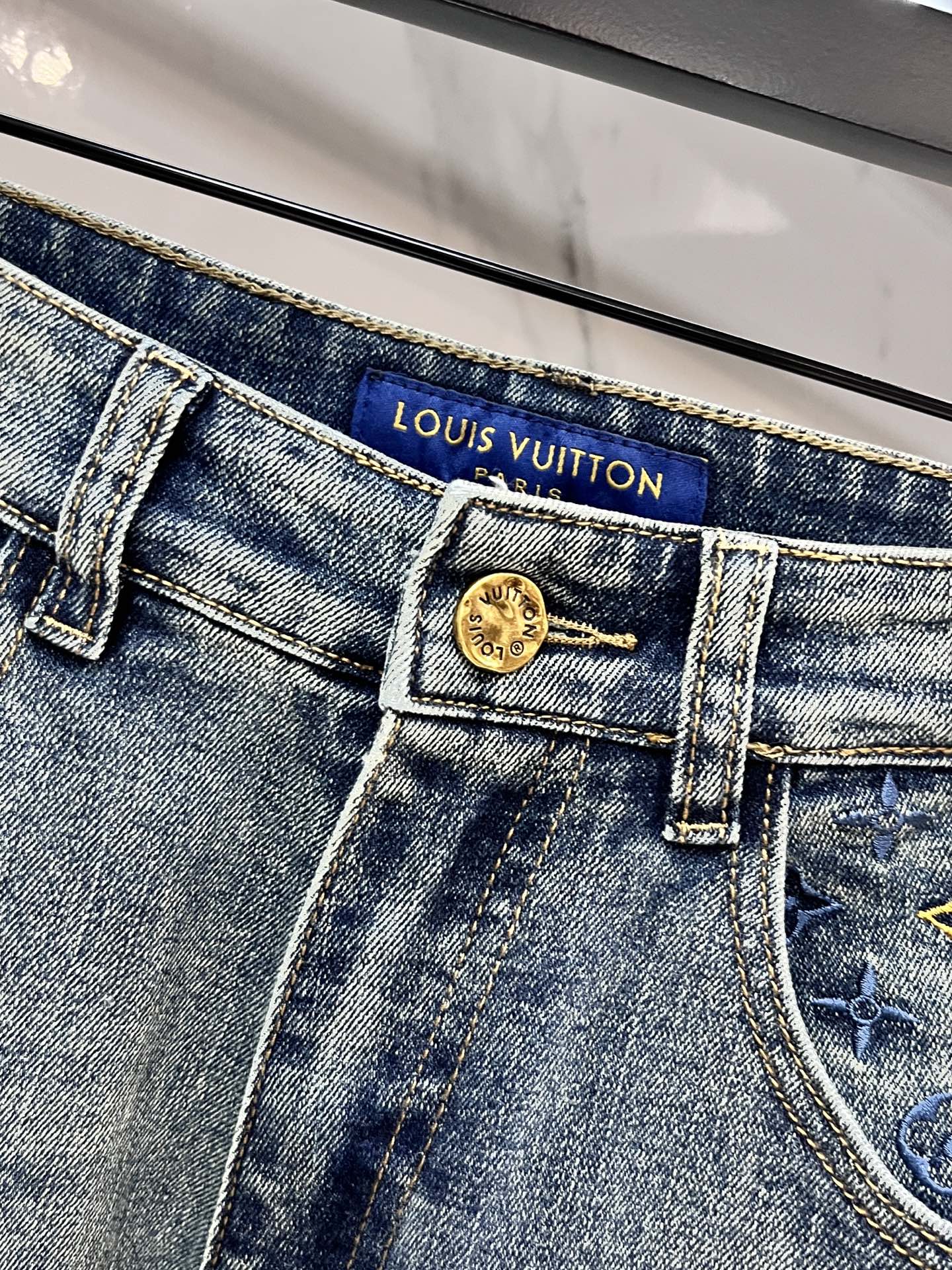High luxury autumn and winter elastic slim fit denim pants XC0425091204
