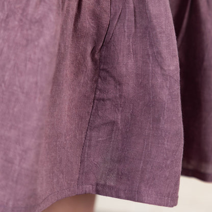 Stonewashed Paw Embroidered Tiered Sleeveless Dress