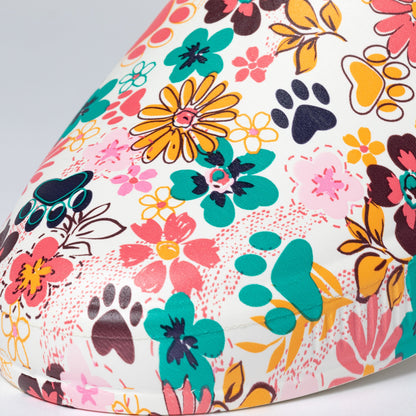 Paw Print Vented Lightweight Slip-On Clogs