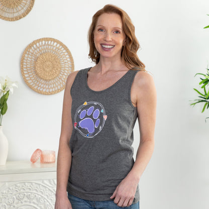 Watercolor Paw Tank Top