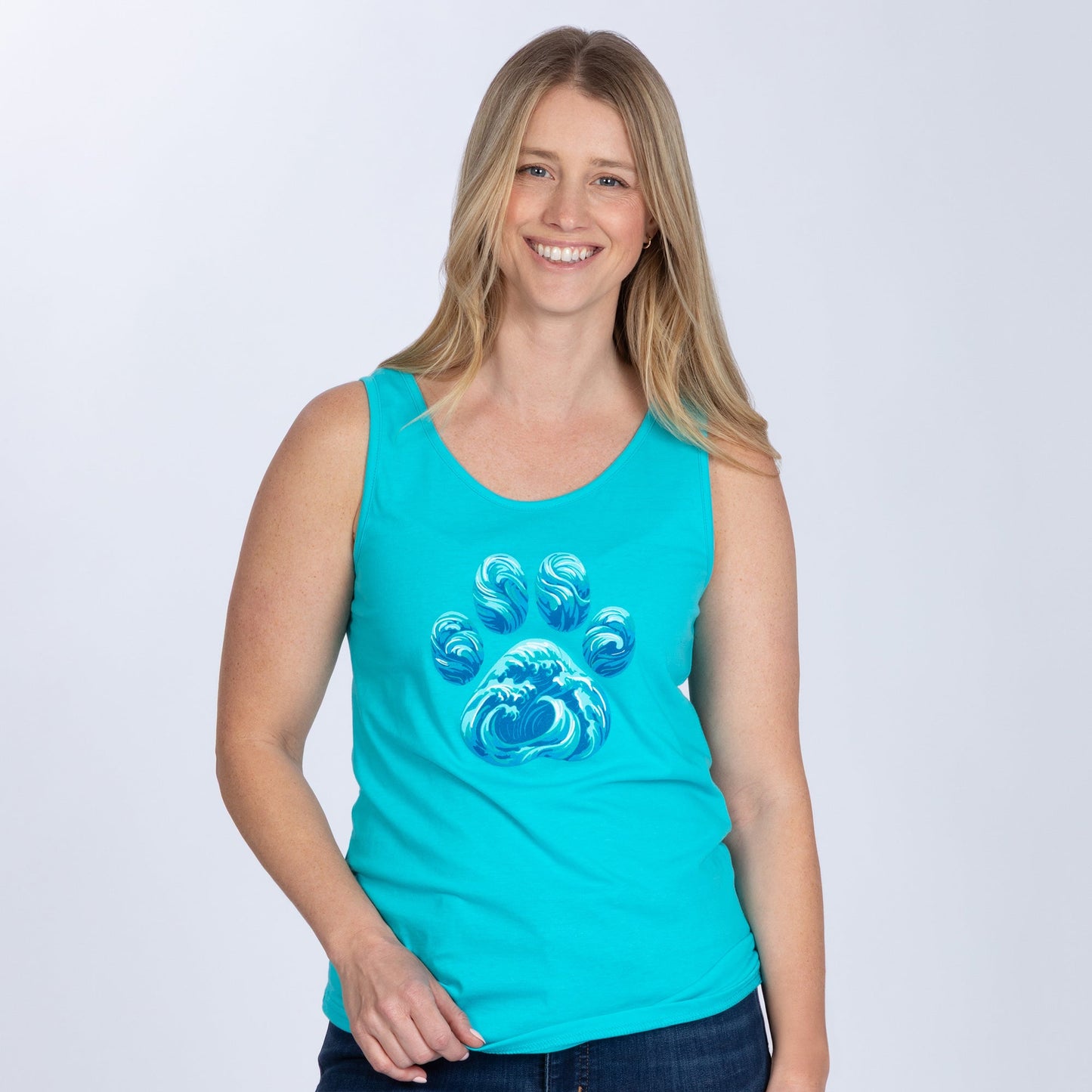 Paw Waves Tank Top
