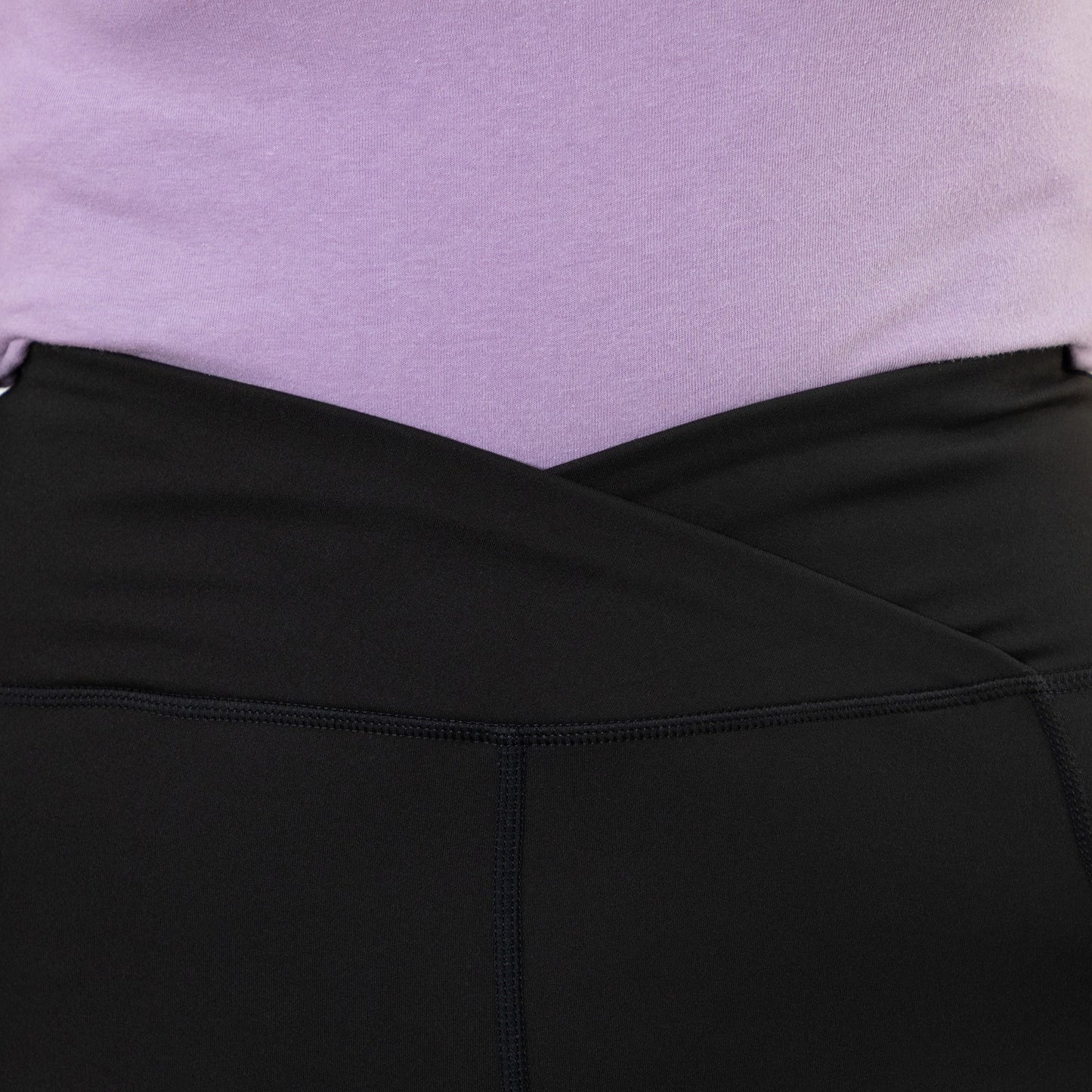 Paw Print Crossover Waist Yoga Pants with Pockets