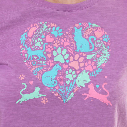 Heart & Pets Cotton Slub Tee