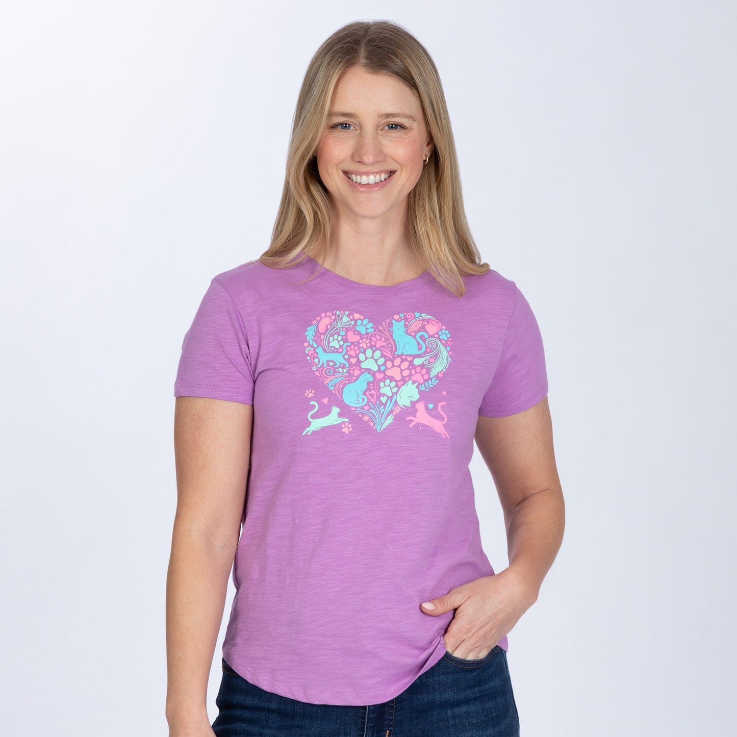 Heart & Pets Cotton Slub Tee