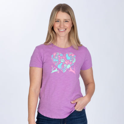 Heart & Pets Cotton Slub Tee