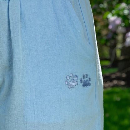 Paw Print Lightweight Cropped Pant
