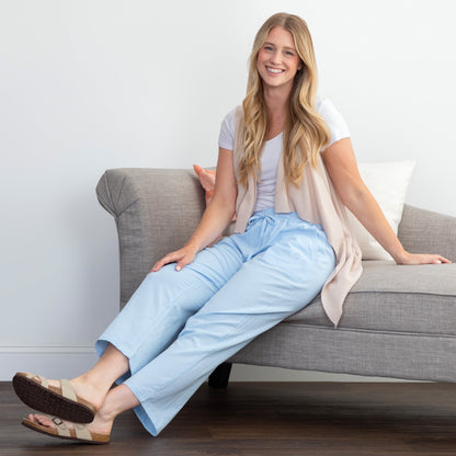 Paw Print Lightweight Cropped Pant