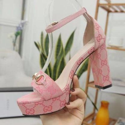New Ladies Fashion Platform Sandals Chunky Heel High Heels SPDD070501