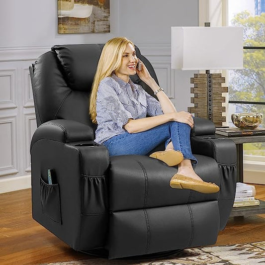 🔥Hot Sale Now🔥 Swivel Massage Heated Sofa Chair