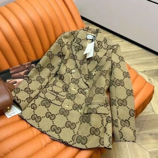23 New G jacquard large letter suit