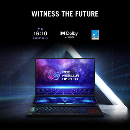 ASUS ROG Zephyrus Duo 16 (2022) Gaming Laptop, 16” Mini LED 240Hz/3ms, QHD 16:10 Display, 100% DCI-P3, NVIDIA GeForce RTX 4080, AMD Ryzen 9 7945HX, 32GB DDR5, 1TB SSD, Windows 11 Pro, GX650PZ-XS96