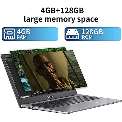 Btrwo™ 🔥 Laptop 15.6 Inch 4GB DDR4 128GB SSD, Windows 11