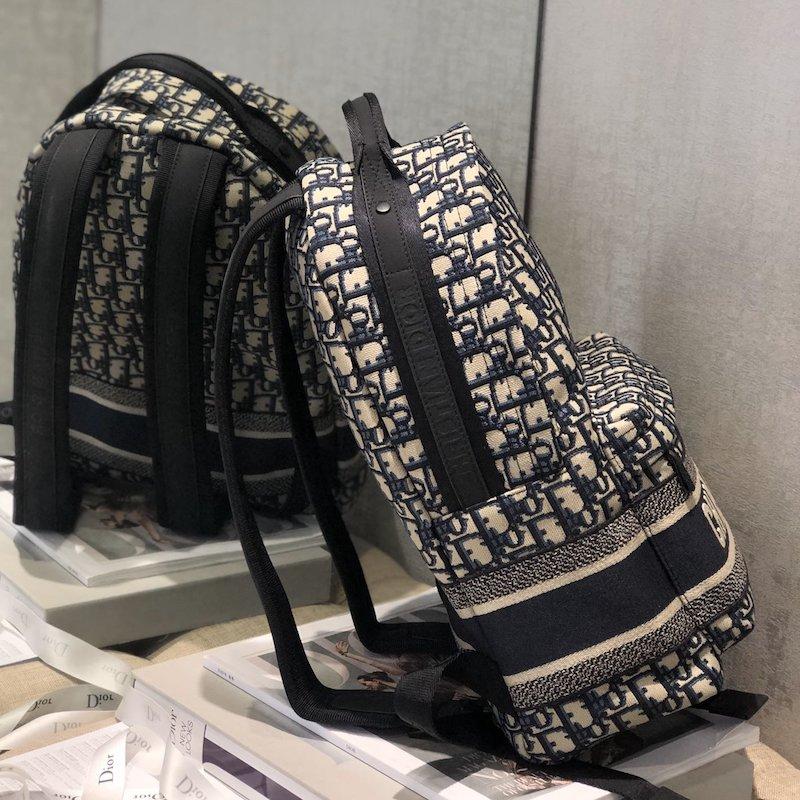 Oblique Technical Canvas Backpack Blue