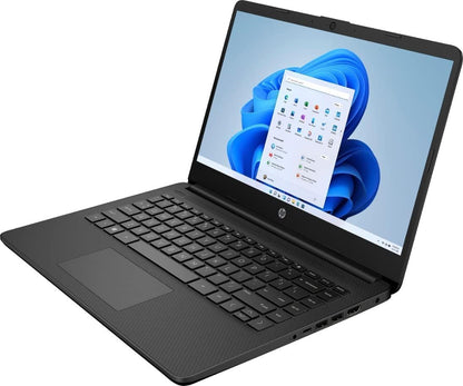 HP 2022 Stream 14" HD BrightView Laptop, Intel Celeron N4120, 16GB RAM, 64GB SSD, Intel HD Graphics, 720p Webcam, 1 Year Office 365, Gold, Win 11, 32GB Snowbell USB Card