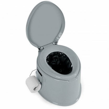 Portable Travel Toilet with Paper Holder for Camping Indoor Outdoor