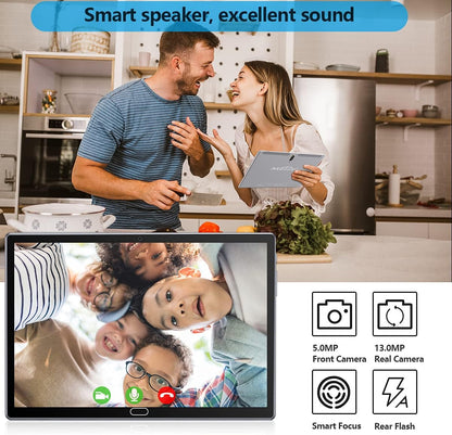 2 in 1 Tablet 10.1 Inch, Android 11.0 Tablets, 64GB/128GB ROM, Dual 4G Cellular with Keyboard, 18MP Camera, Octa-Core Processor, WiFi, GPS, Bluetooth, Google Certified Tablet PC(2023 Gray)
