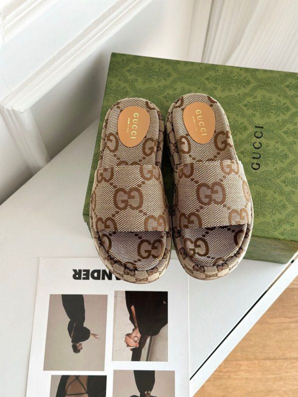 New Women's Straw Platform Slippers 1024041826