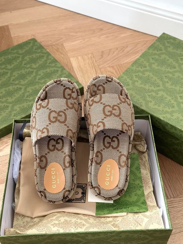 New Women's Straw Platform Slippers 1024041826