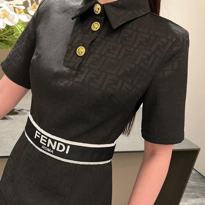 New Presbywork Stitching Waist Dress 1024031510