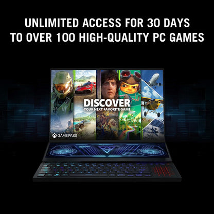 ASUS ROG Zephyrus Duo 16 (2022) Gaming Laptop, 16” Mini LED 240Hz/3ms, QHD 16:10 Display, 100% DCI-P3, NVIDIA GeForce RTX 4080, AMD Ryzen 9 7945HX, 32GB DDR5, 1TB SSD, Windows 11 Pro, GX650PZ-XS96