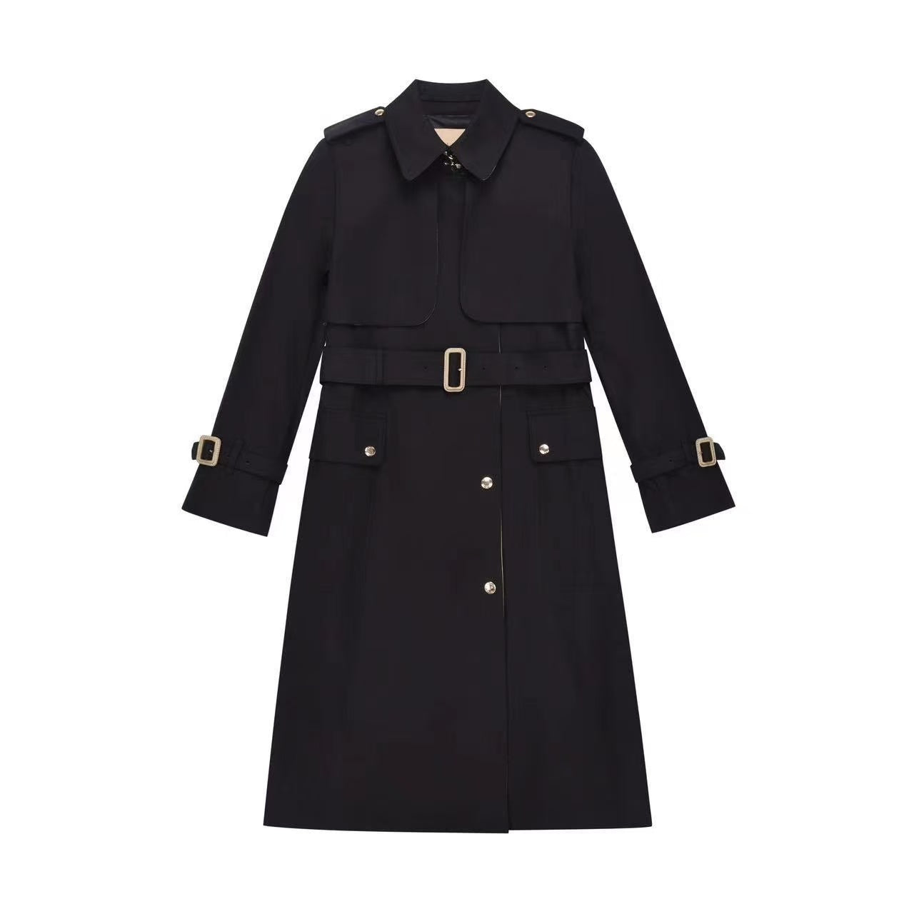 Long Check Collar Castleford Trench Coat PD0425080501