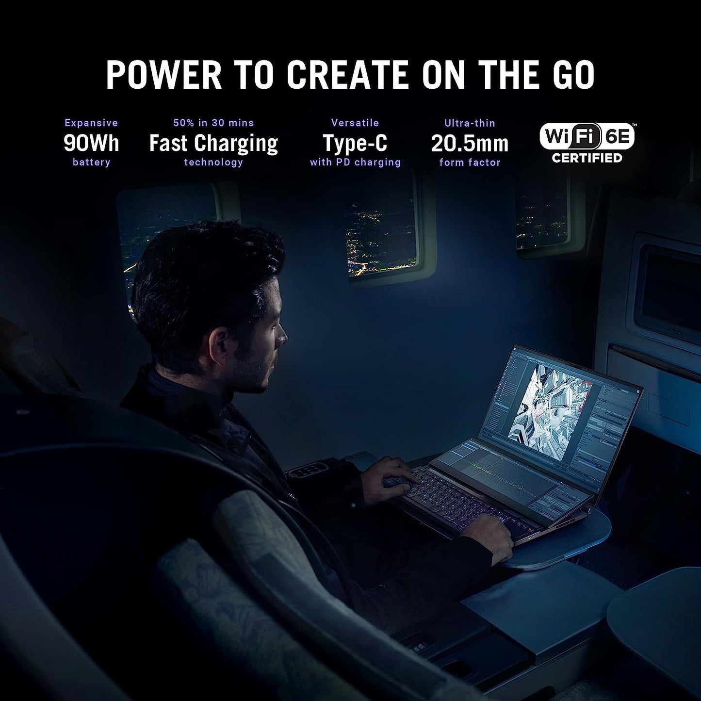 ASUS ROG Zephyrus Duo 16 (2022) Gaming Laptop, 16” Mini LED 240Hz/3ms, QHD 16:10 Display, 100% DCI-P3, NVIDIA GeForce RTX 4080, AMD Ryzen 9 7945HX, 32GB DDR5, 1TB SSD, Windows 11 Pro, GX650PZ-XS96
