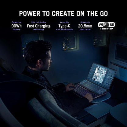 ASUS ROG Zephyrus Duo 16 (2022) Gaming Laptop, 16” Mini LED 240Hz/3ms, QHD 16:10 Display, 100% DCI-P3, NVIDIA GeForce RTX 4080, AMD Ryzen 9 7945HX, 32GB DDR5, 1TB SSD, Windows 11 Pro, GX650PZ-XS96